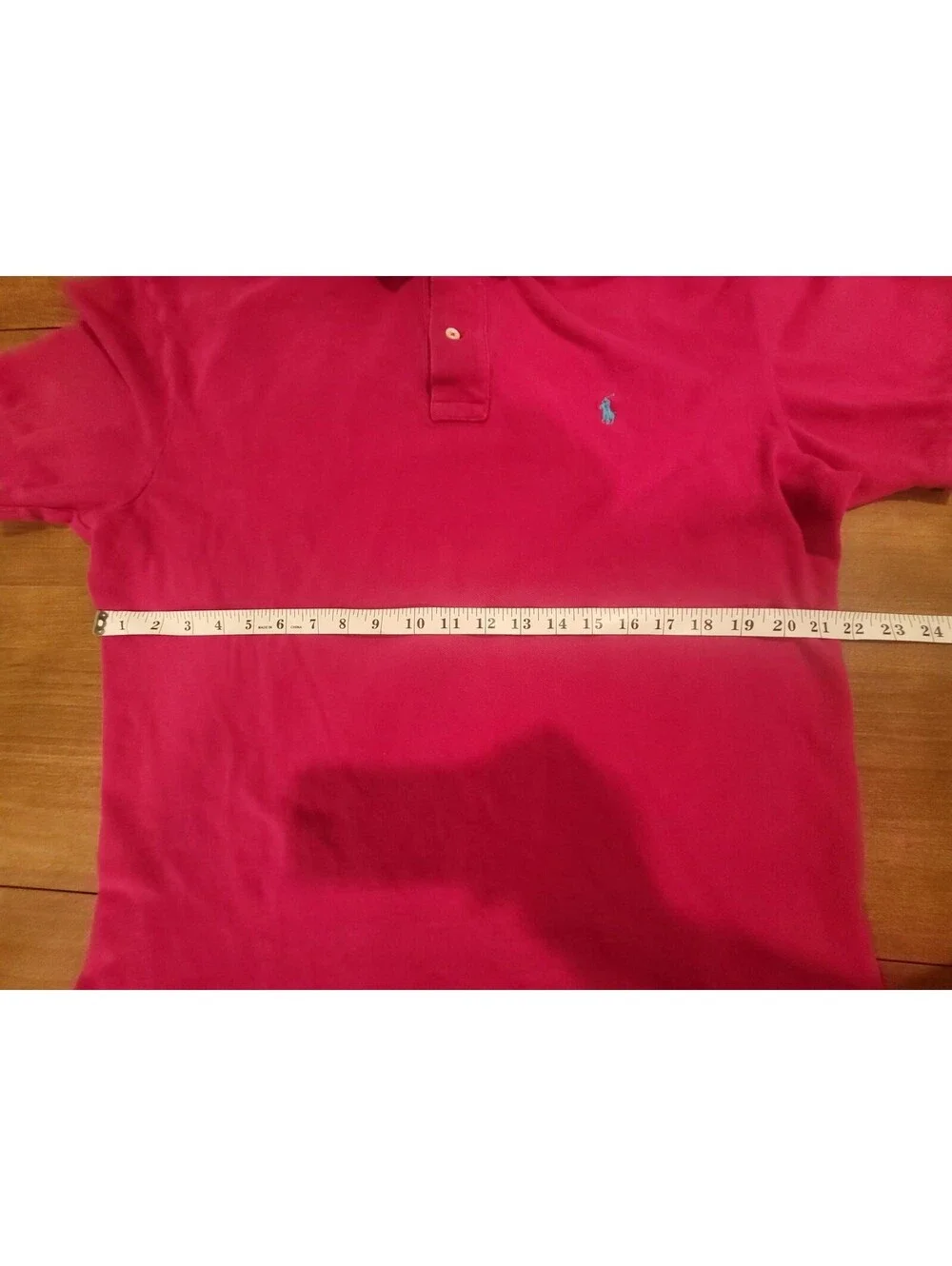 Polo Ralph Lauren Mens Classic Fit Mesh Polo Shirt Red with Blue Pony-62